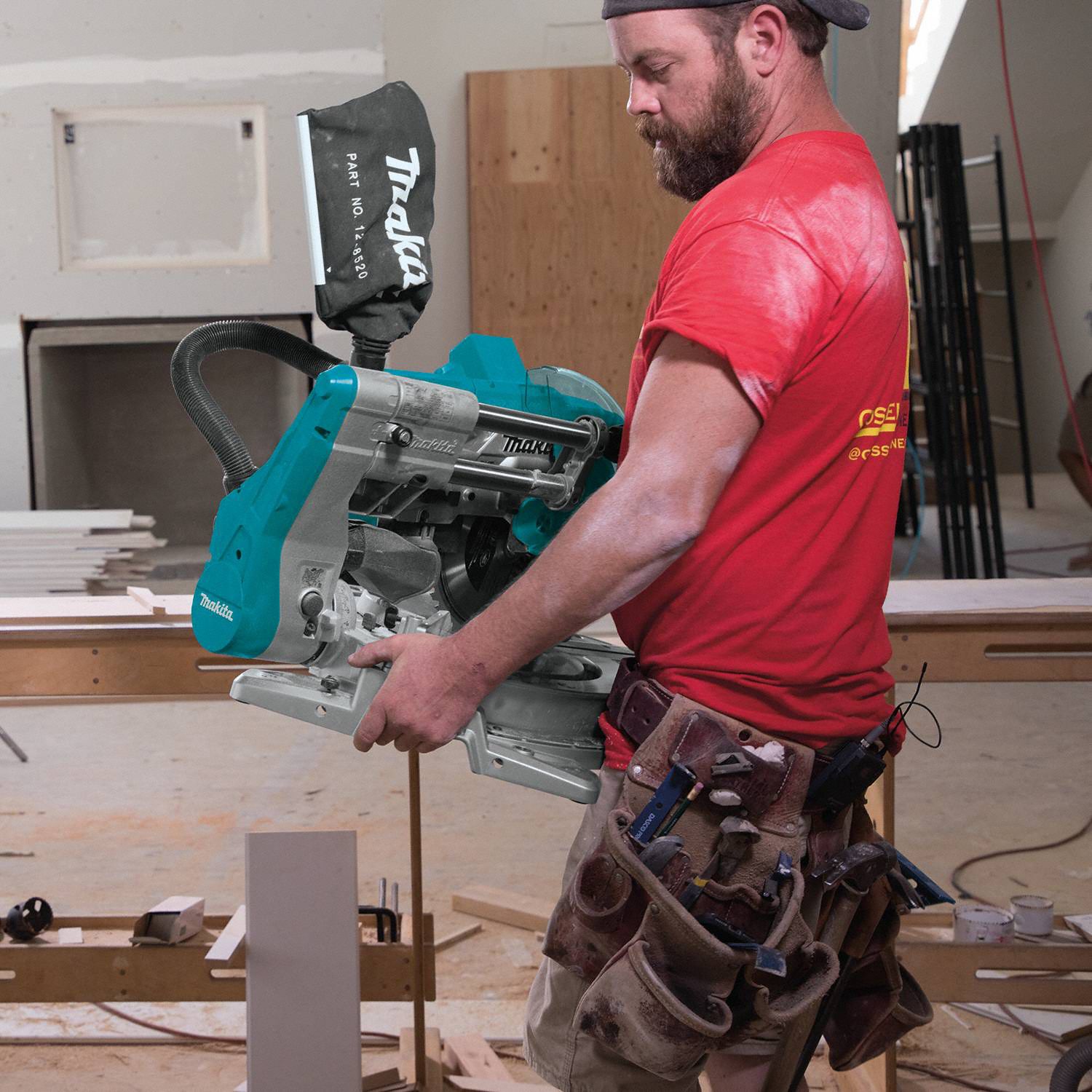 MAKITA Cordless, Miter Saw, 10 in Blade Dia., Max. Blade Speed 4,400