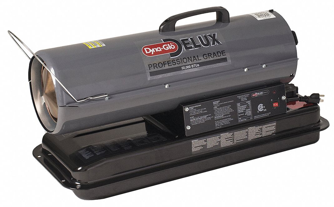DYNAGLO DirectFired Portable Oil & Kerosene Torpedo Heaters, Handheld Portable, 50,000 BtuH