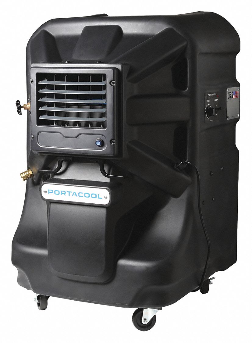 PORTACOOL, 700 sq ft, 2,400 cfm, Portable Evaporative Cooler 454G47