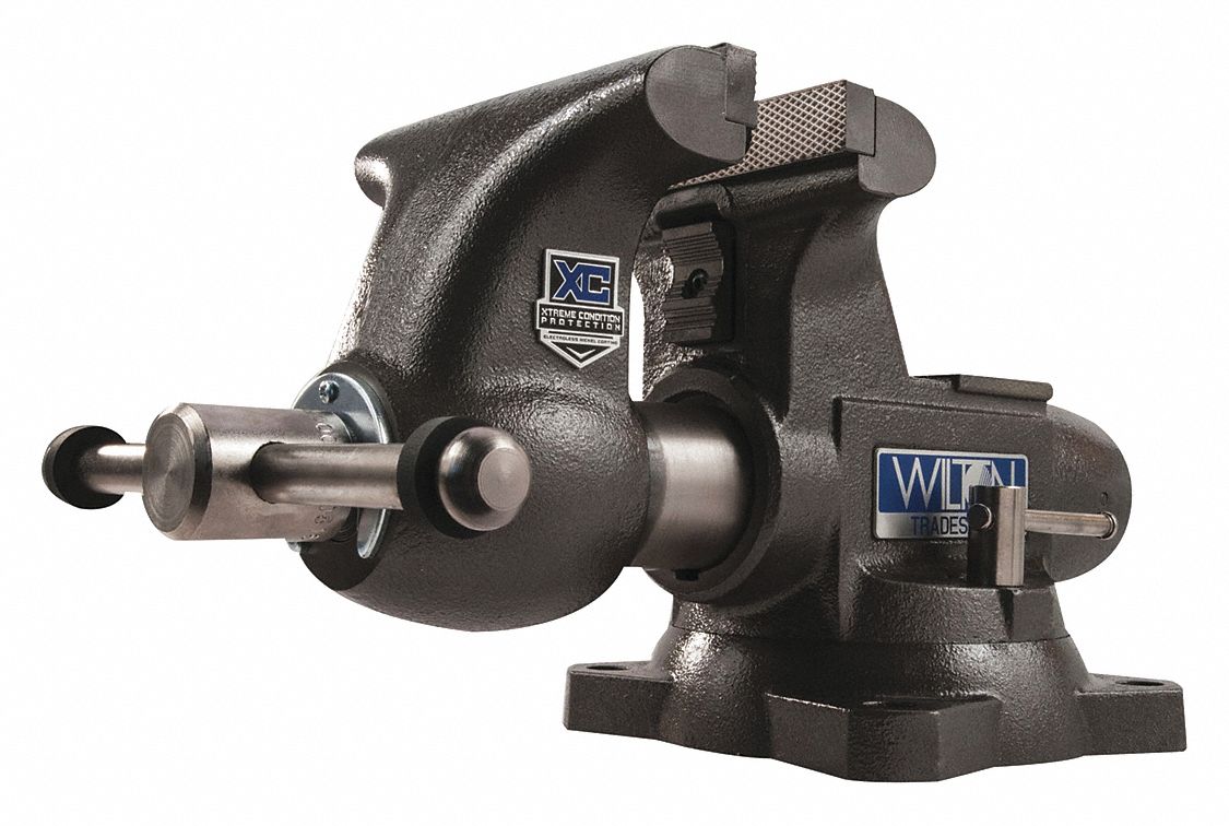WILTON Heavy Duty Combination Vise, 6 1/2 in Jaw Width, 6 1/2 in Max