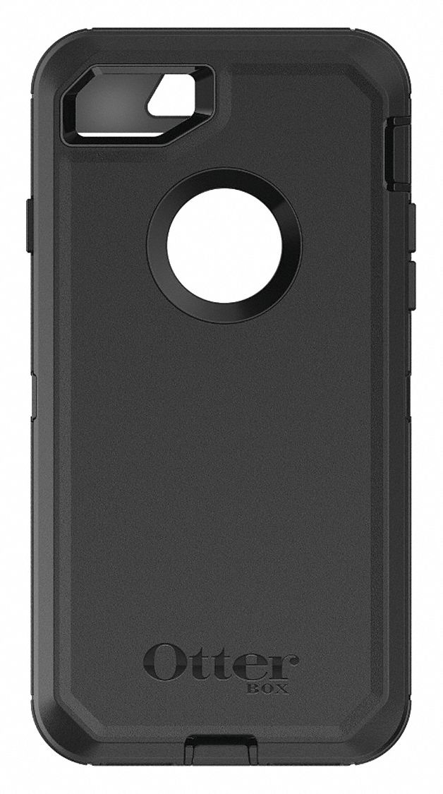 OTTERBOX Cell Phone Case, Fits Brand Apple, Black, Polycarbonate
