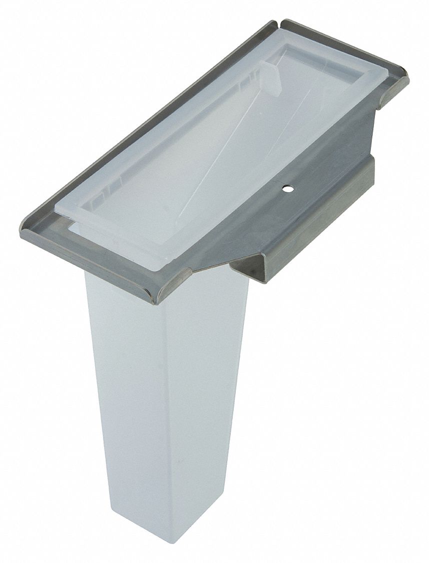 FILLRITE Nozzle Boot Reservoir, Polypropylene, 8 in Overall Depth, 9