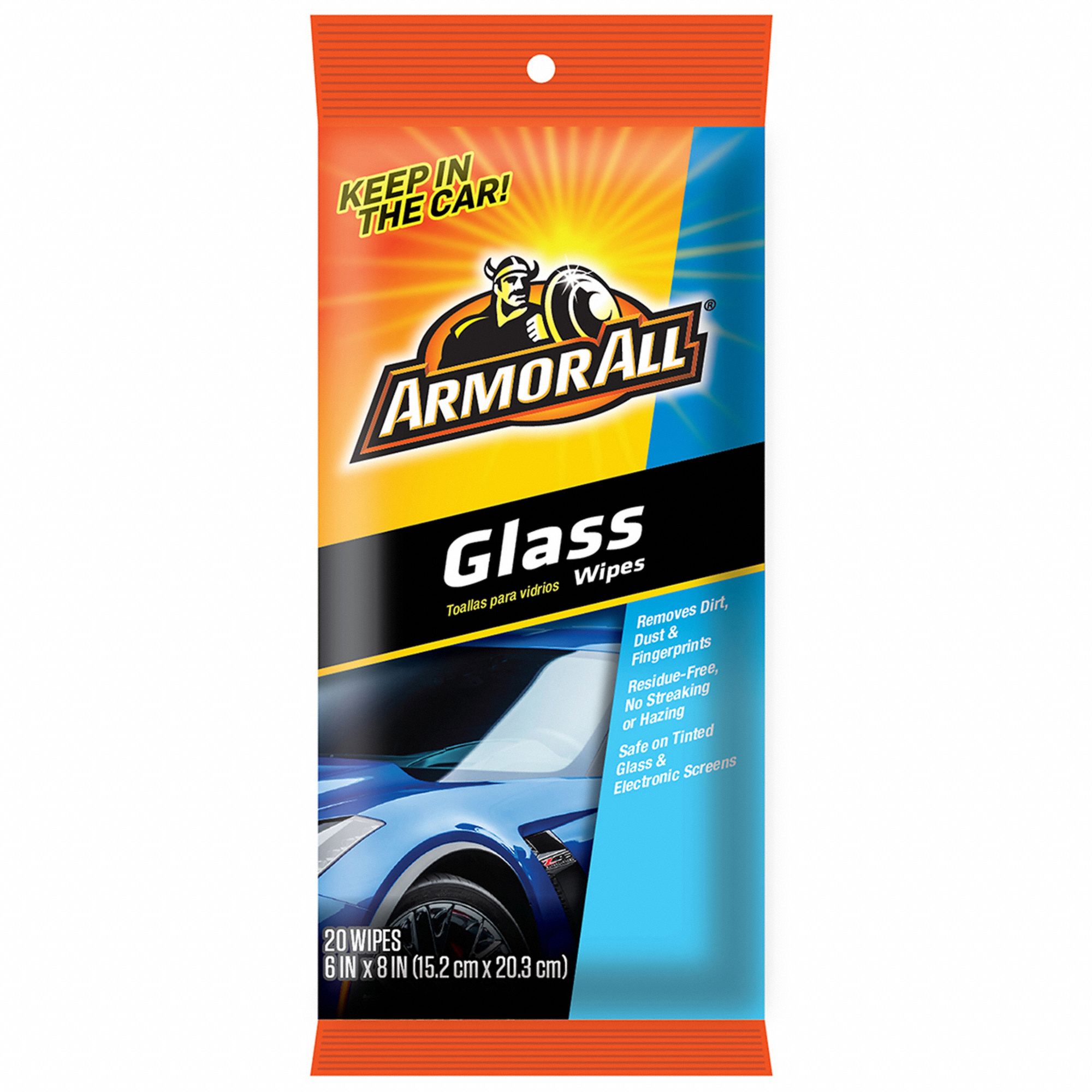 ARMOR ALL, Solvent, Wipe, Auto Glass Cleaner 458R7218275 Grainger