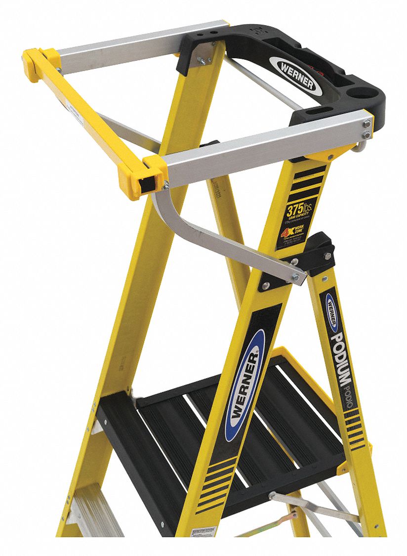 WERNER, Aluminum, For Use With Werner Ladders, Podium Gate 458T05