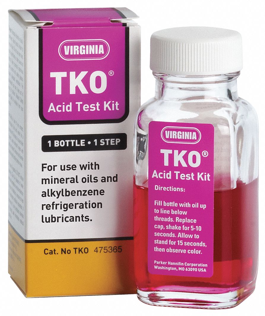 VIRGINIA TKO Refrigeration Oil Acid Test Kit ,4 oz Sz 687472137603 eBay