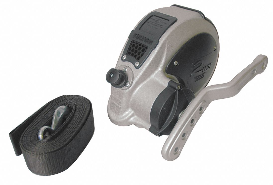 FULTON Boat Trailer Winch, 20 ftL x 2 inW, 3,200 lb Load Limit