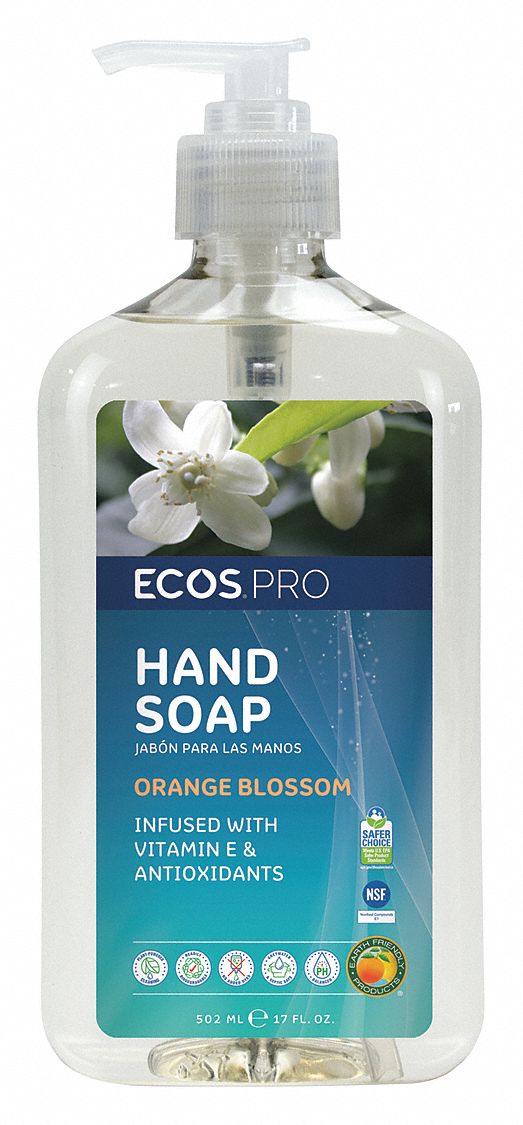 ECOS PRO, Liquid, 17 oz, Hand Soap 45CA46PL9484/6 Grainger