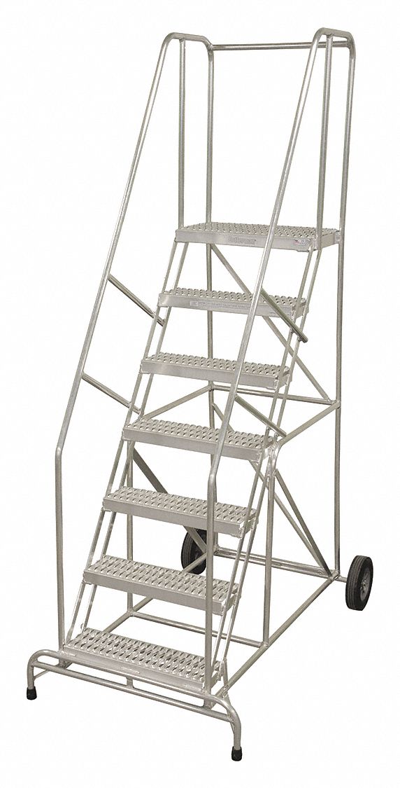 60 in Platform Ht, 14 in Platform Dp, Wheelbarrow Ladder 45CH72