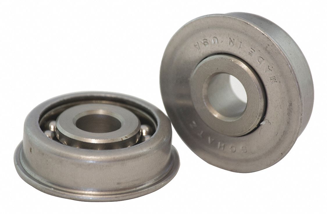 SCHATZ BEARING Flanged Ball Bearing, 195lb, 13/4in dia 45DK37AF3256