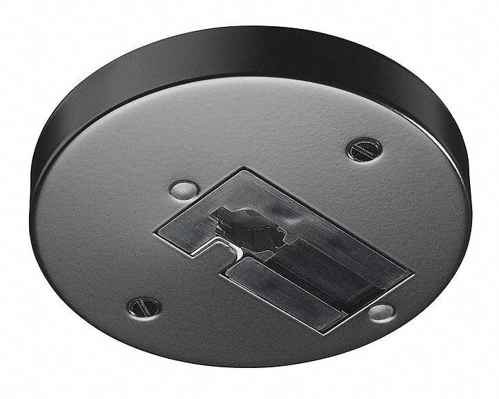 Surface Mount Track Head Adapter, J Compatible with Track, Outlet Box