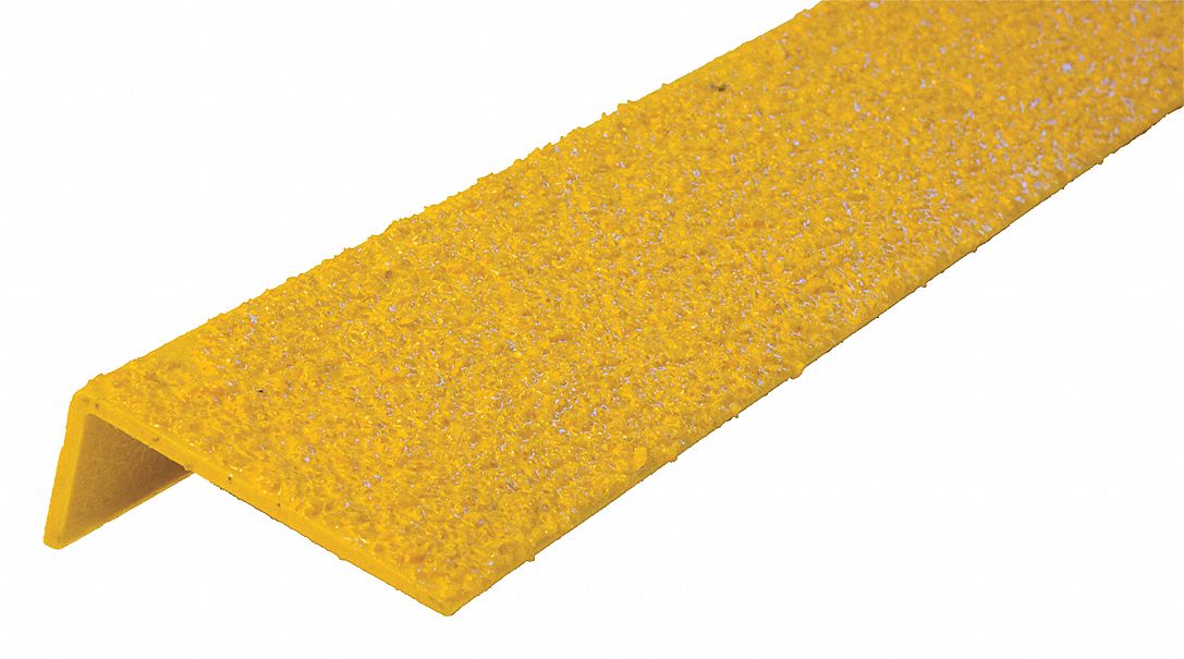 CONCRETE SAVER Yellow, Fiberglass AntiSlip Stair Nosing, Installation