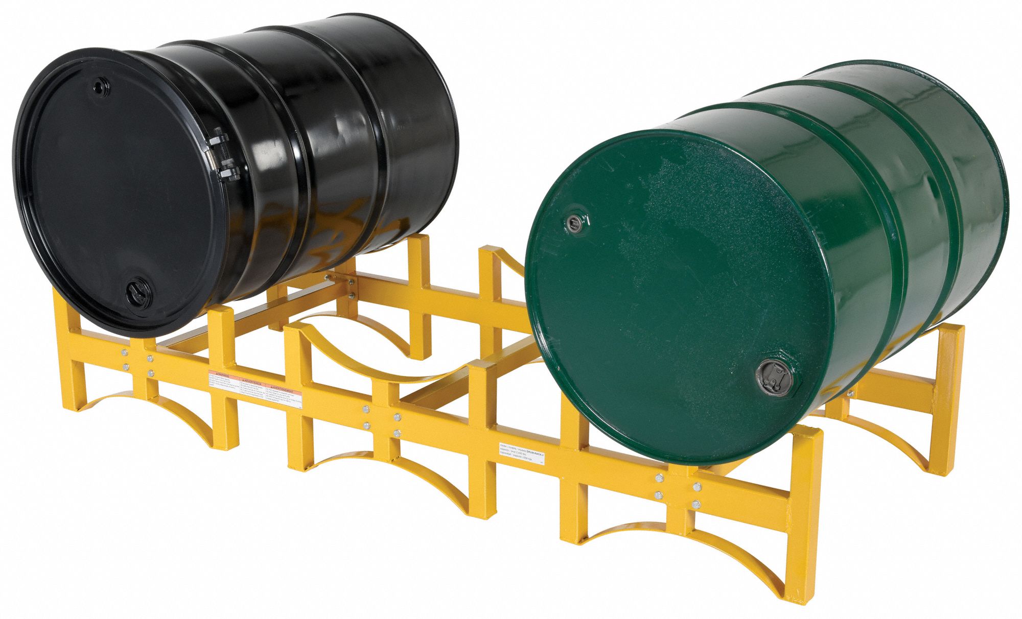 GRAINGER APPROVED Drum Rack, 12 3/4 inH x 71 1/2 inW x 29 7/8 inD, (3