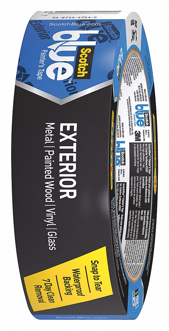 SCOTCHBLUE Paper Masking Tape, Rubber Tape Adhesive, 9.80 mil Thick, 1