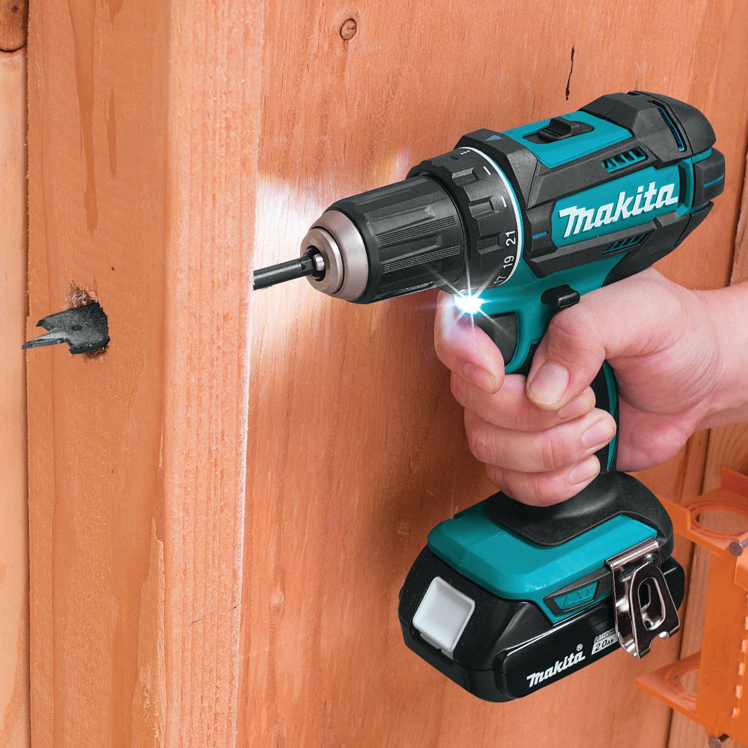MAKITA Drill Kit, Cordless, 0 inlb to 480 inlb, 1/2 in Chuck Size