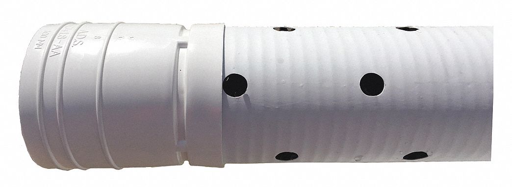 ADVANCED DRAINAGE SYSTEMS 10 ft Triple 3Hole Perforated Drainage Pipe