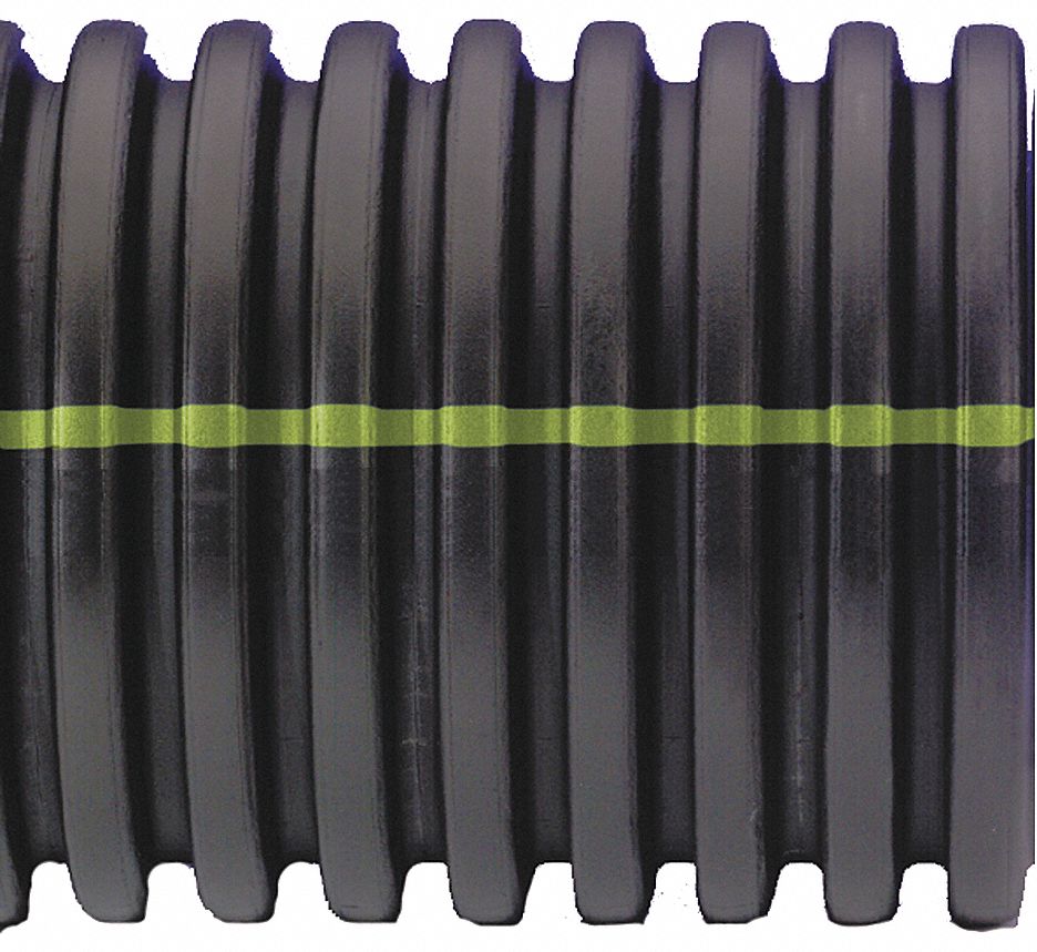 ADVANCED DRAINAGE SYSTEMS 20 ft Single Solid Drainage Pipe, 18 in Pipe