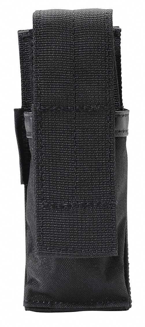 BLACKHAWK Magazine Pouch, HookandLoop, 500D Nylon, Black 45G423
