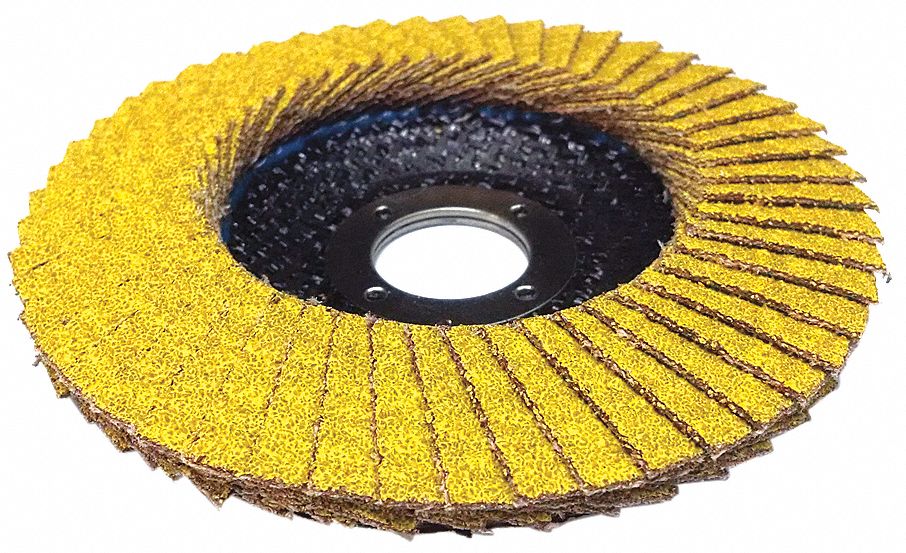ARC ABRASIVES Type 29, Flap Disc, Ceramic, 4 1/2 in Disc Diameter, 36