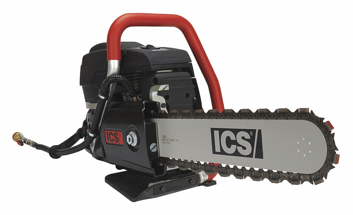ICS Gas Powered, Concrete Chain Saw, Horsepower 6.4, Bar Length 16 in