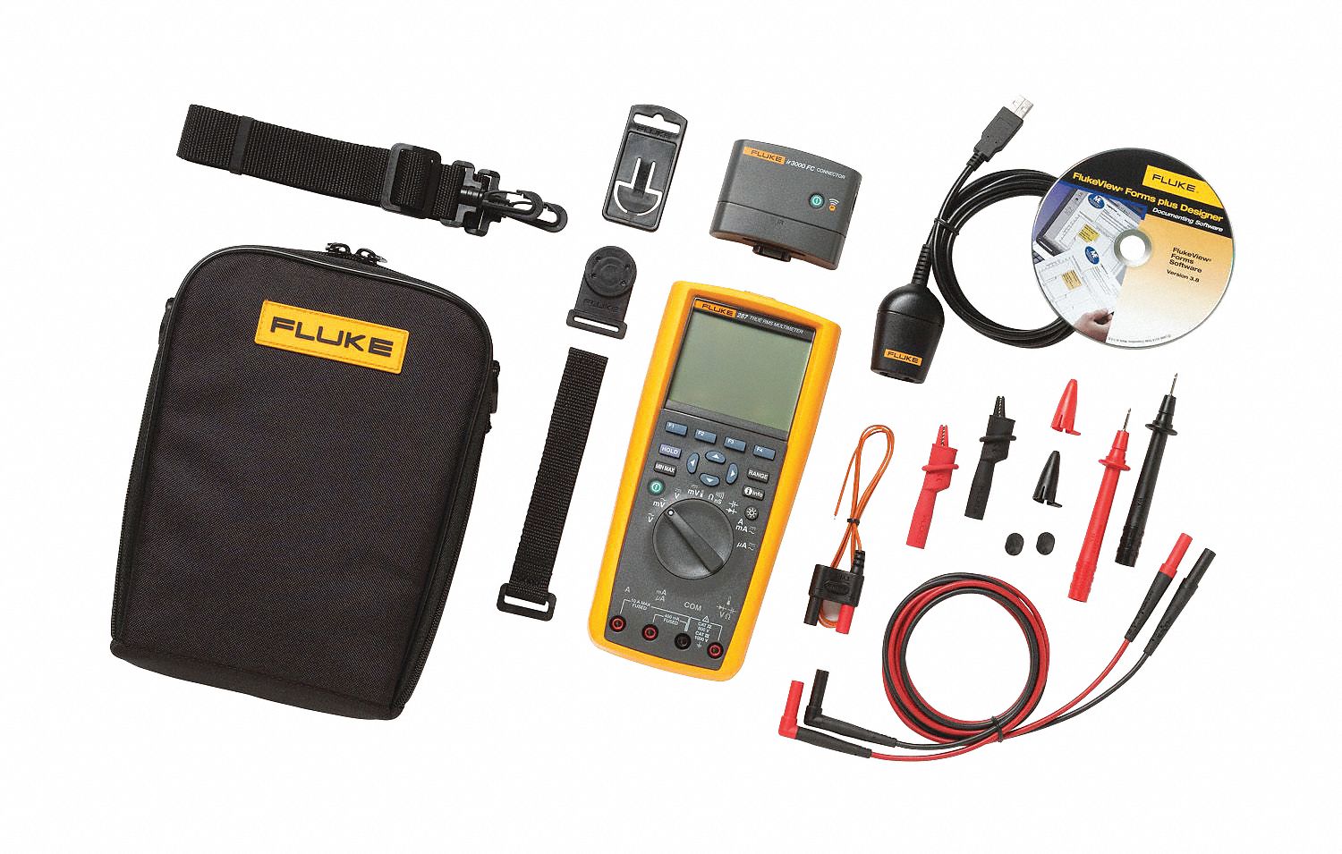 FLUKE Digital Multimeter Kit TRMS, /Data Logging