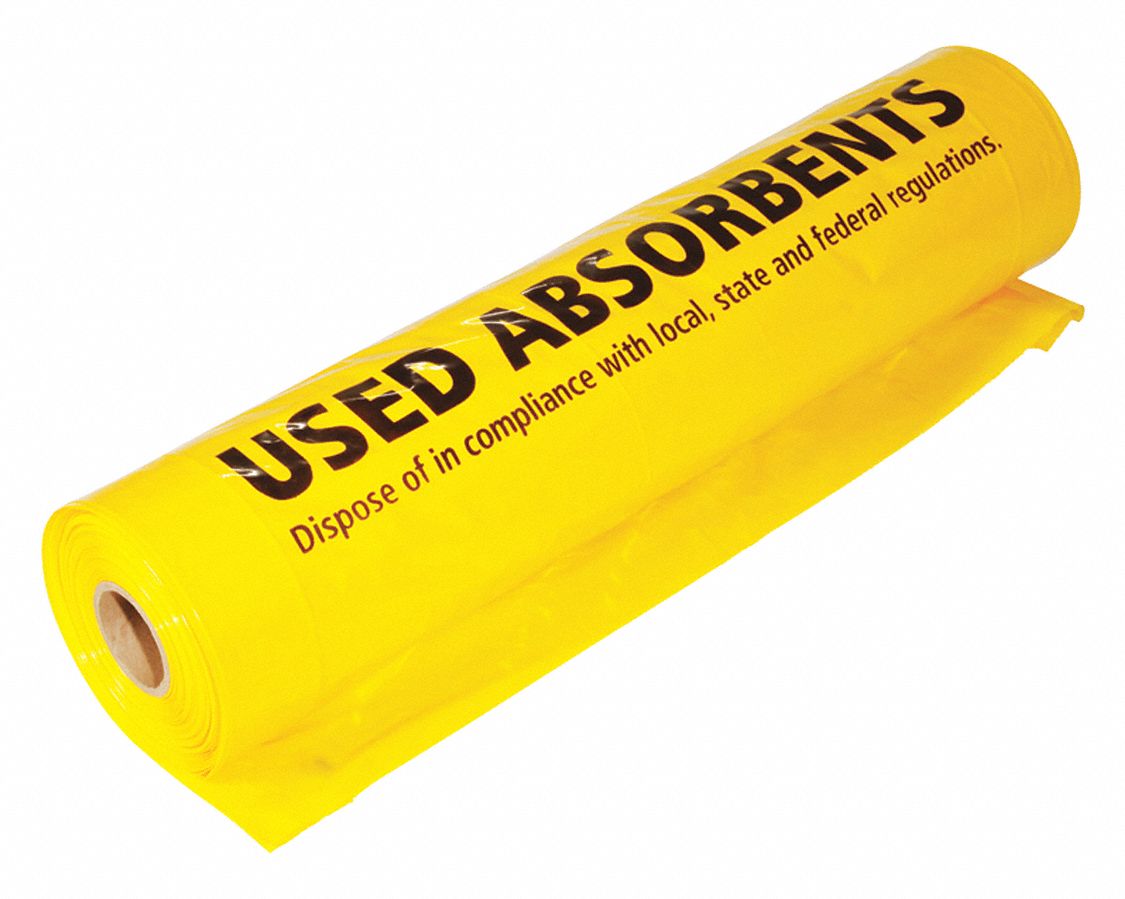 PIG, 33 gal Capacity, 38 in x 36 in, Polyethylene Disposal Bags