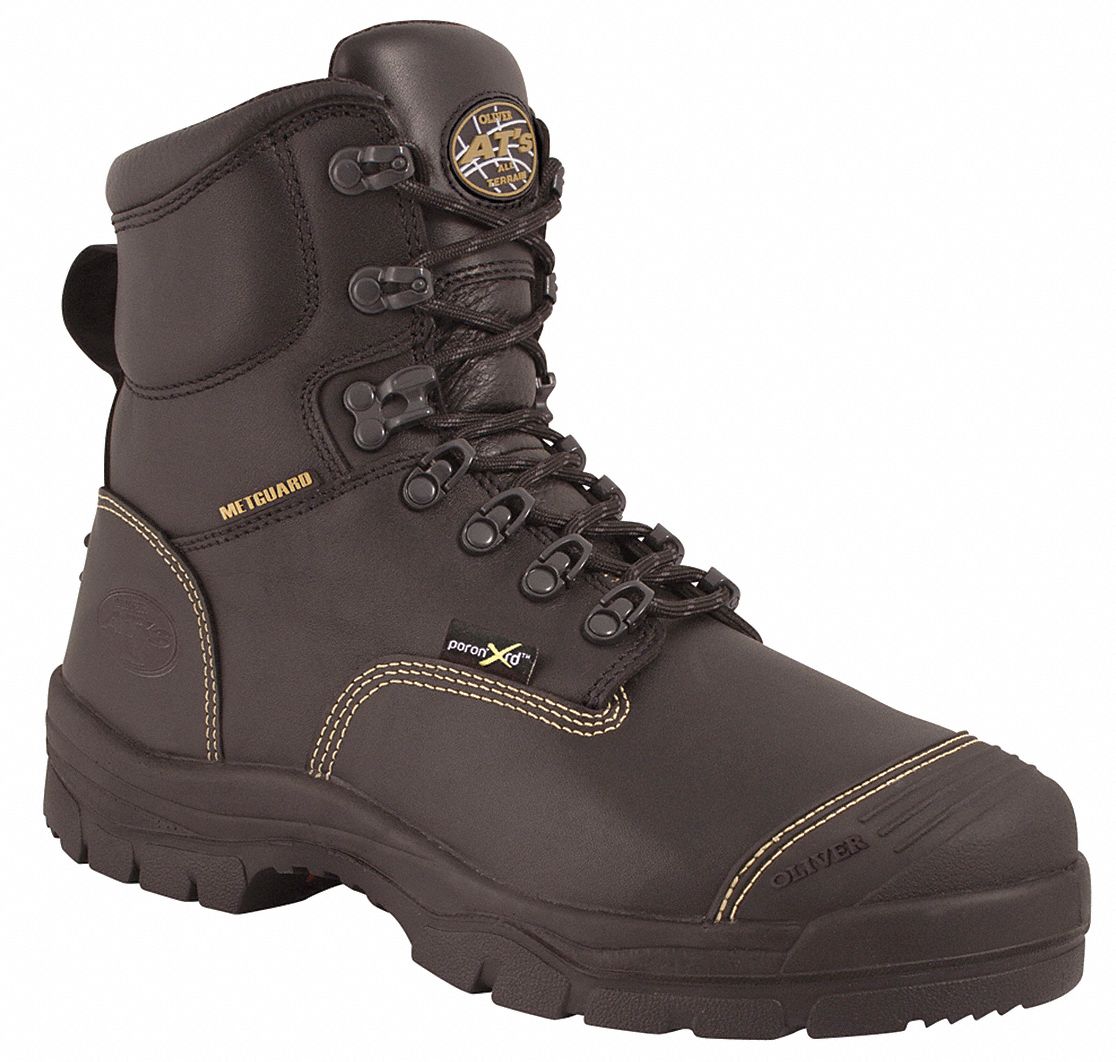 OLIVER BY HONEYWELL 6" Work Boot, 10, E, Men's, Black, Steel Toe Type