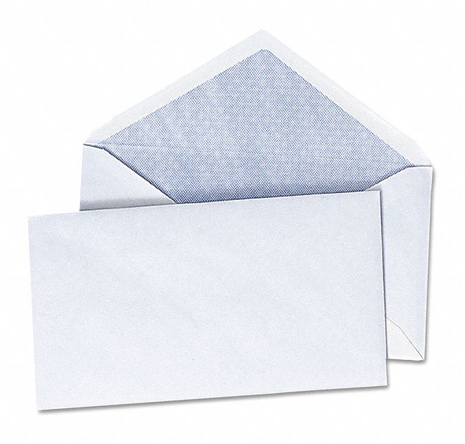UNIVERSAL ONE Business Envelopes, Color White, Envelope Closure Gummed