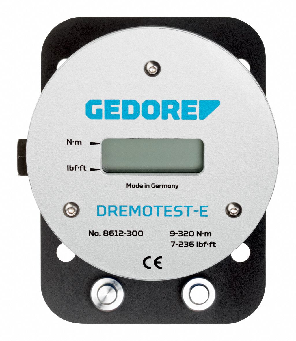 GEDORE Electronic Torque Tester, 1 in, 1/2 in, 1/4 in, 3/4 in, 3/8 in