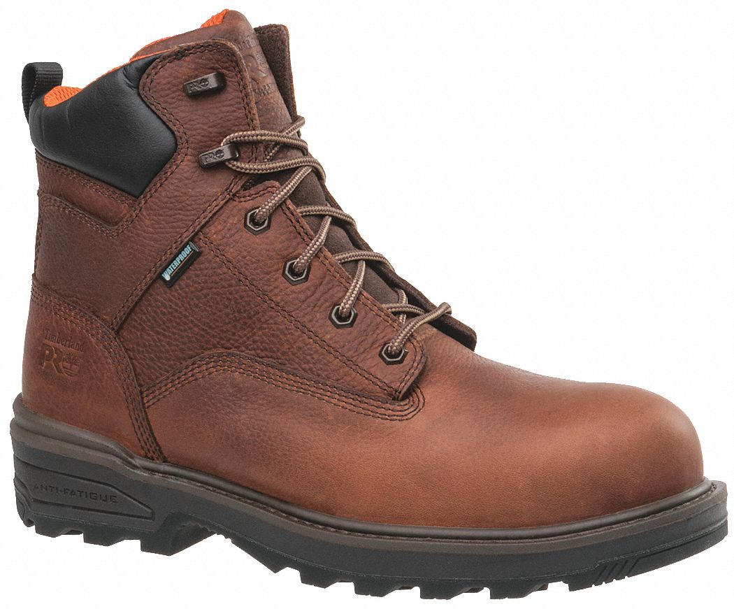 TIMBERLAND PRO 6 in Work Boot, 15, M, Men's, Brown, Composite Toe Type