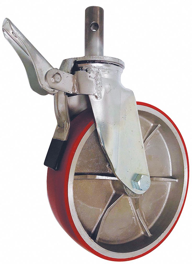 PAYSON CASTERS, INC, 1600 lb, TotalLocking BoltIn Stem Caster with