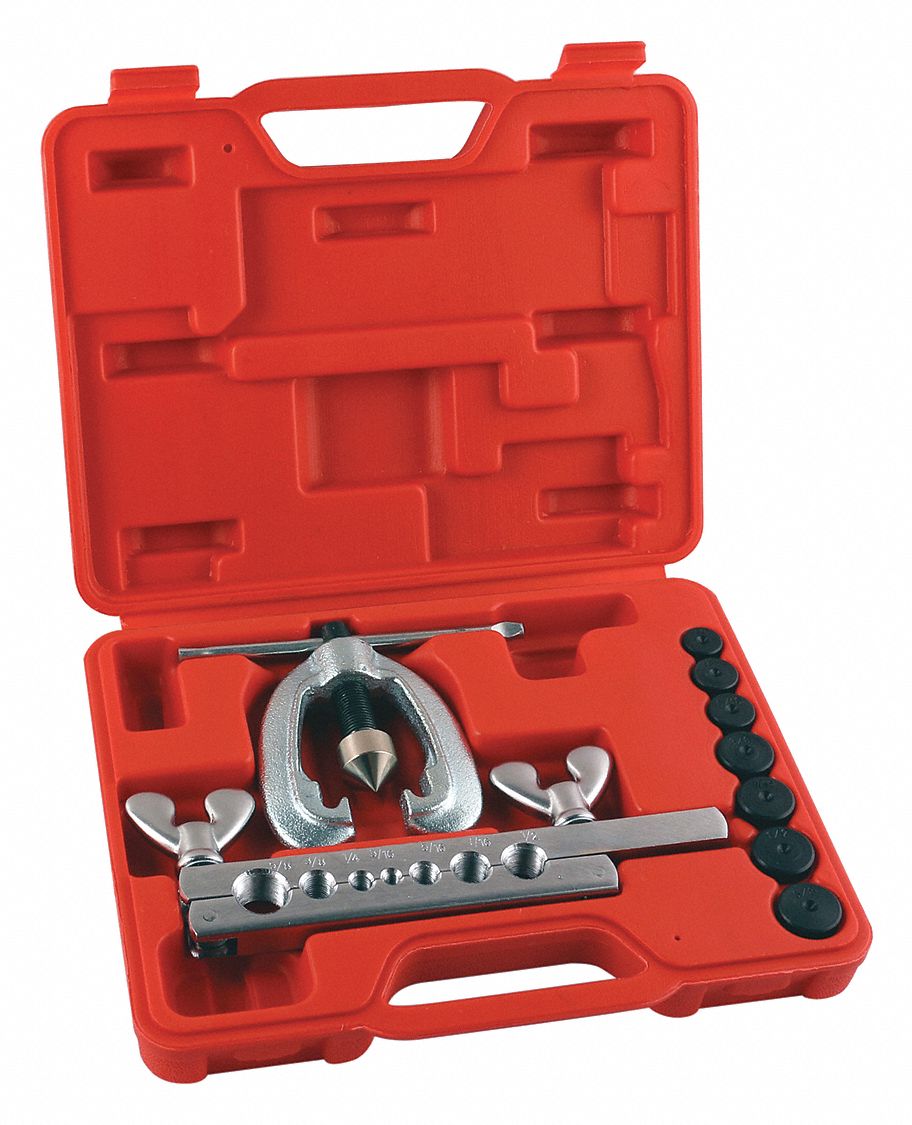 WESTWARD Tool Set, Double Flaring, 9 pcs. 45JW5945JW59 Grainger