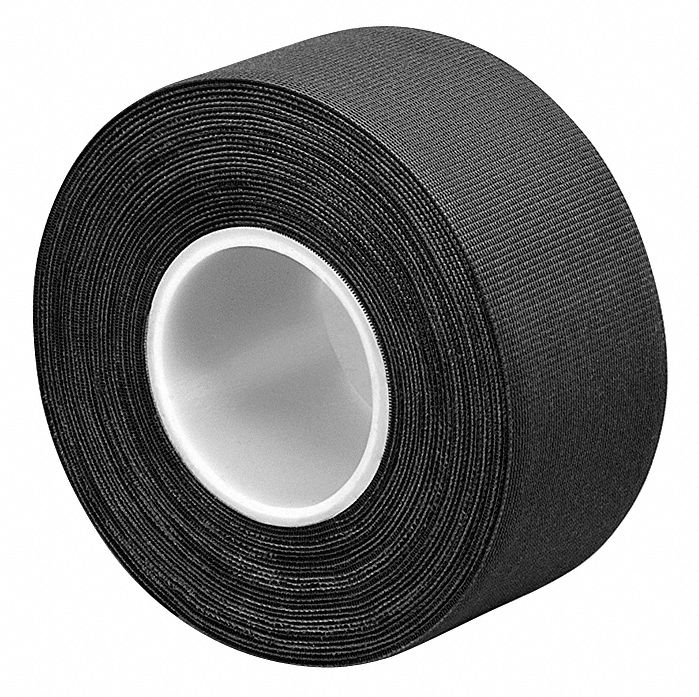 3M Solid Black SewOn AntiSlip Tape, 2 in x 18 ft, 120 Grit Nylon Knit
