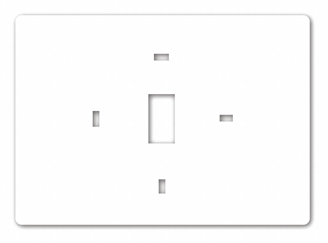 PRO1 IAQ Plastic Wall Cover Plate, For Use With Universal, All Pro1