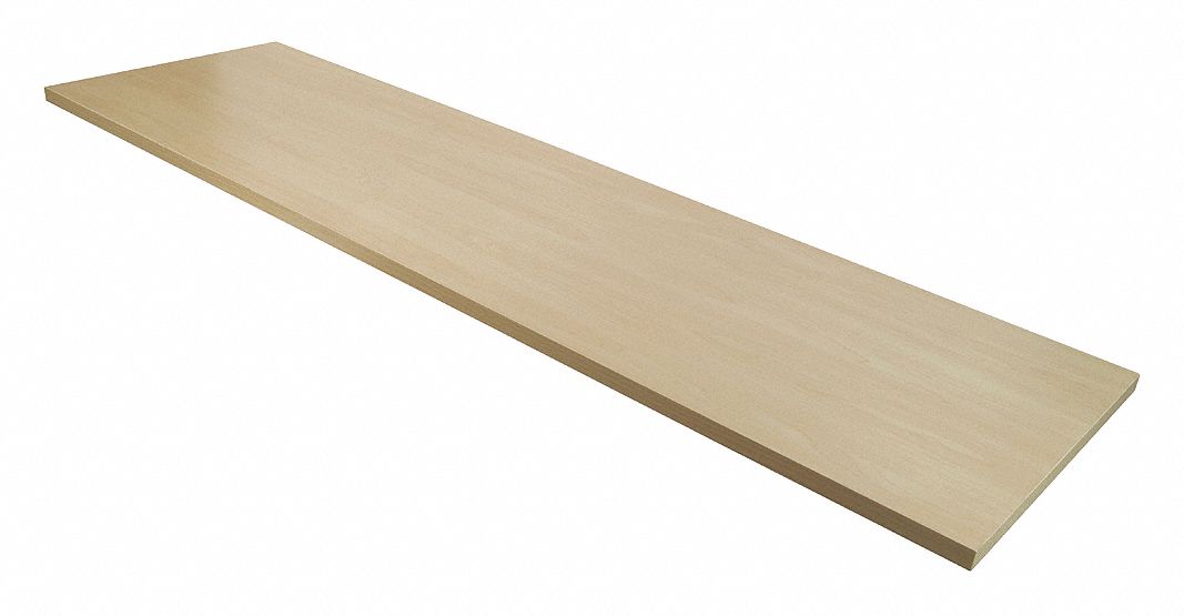 ECONOCO Melamine Shelf, Matte Finish, Maple, 14 inW x 48 inD x 1/2 inH
