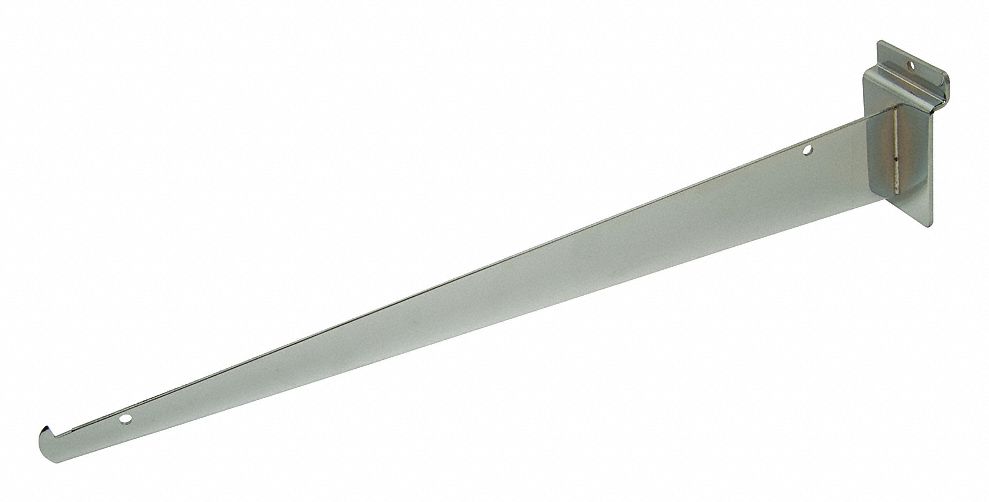 ECONOCO, 1/8 in x 16 in x 3 in, 35 lb Load Capacity, Shelving Bracket
