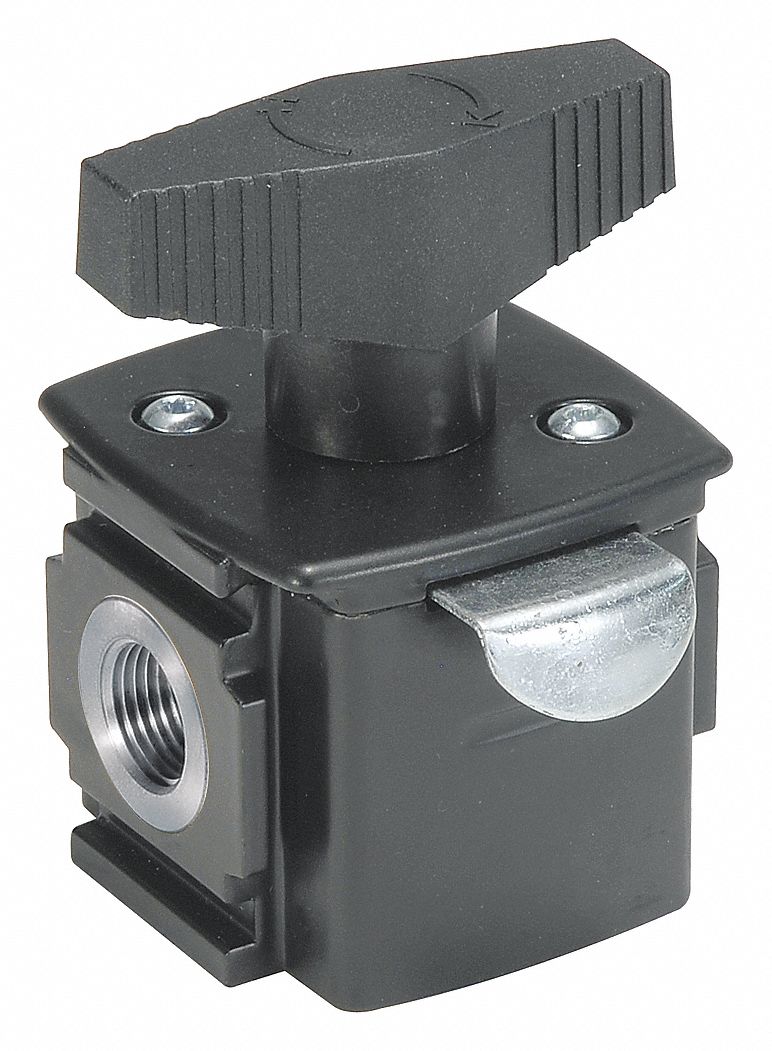 WILKERSON Air Line Lockout Valve 3/8 in NPT, 3/8 in NPT Outlet Size