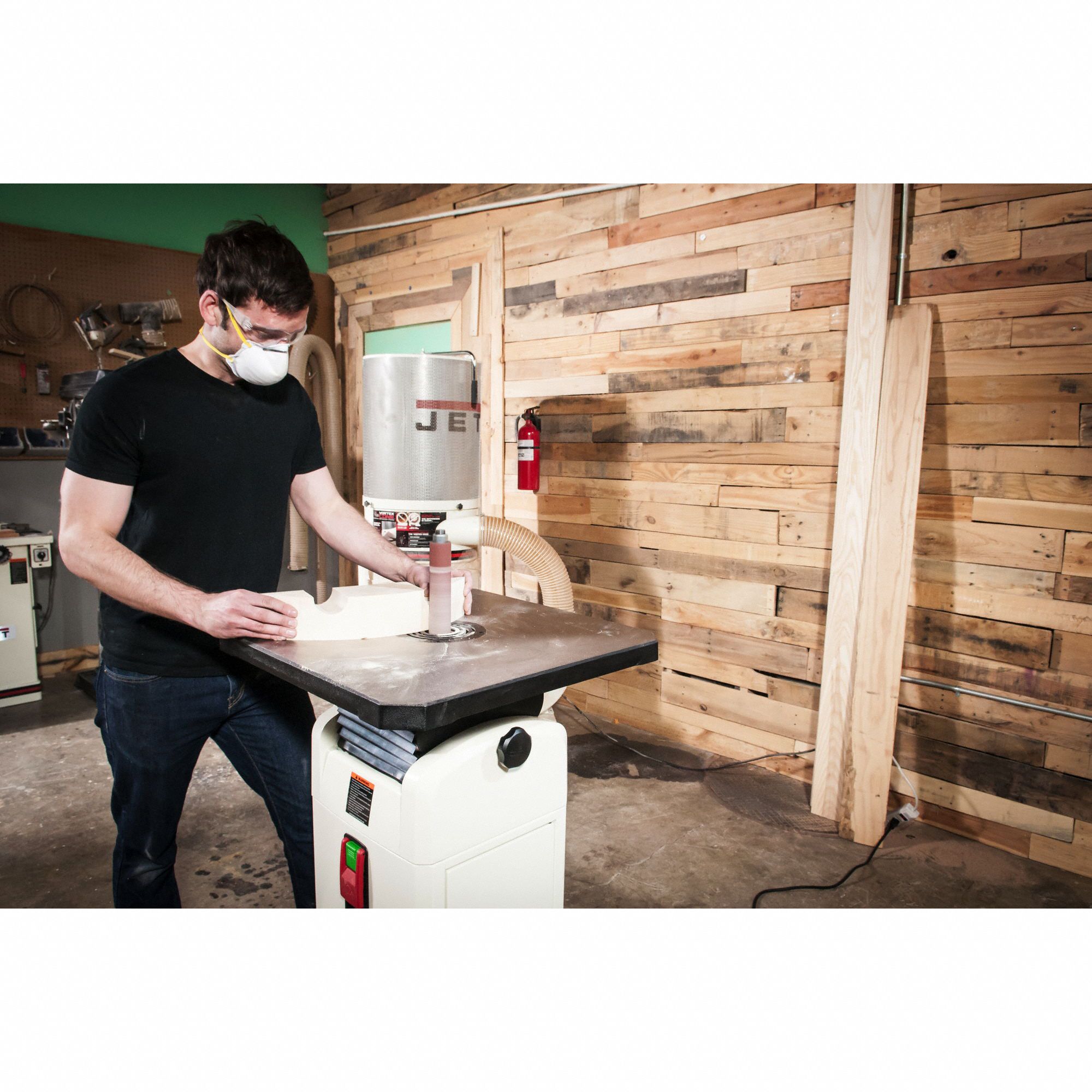 JET Oscillating Spindle Sander 115/230, 4 Belt Size (In.), 1,720 SFPM