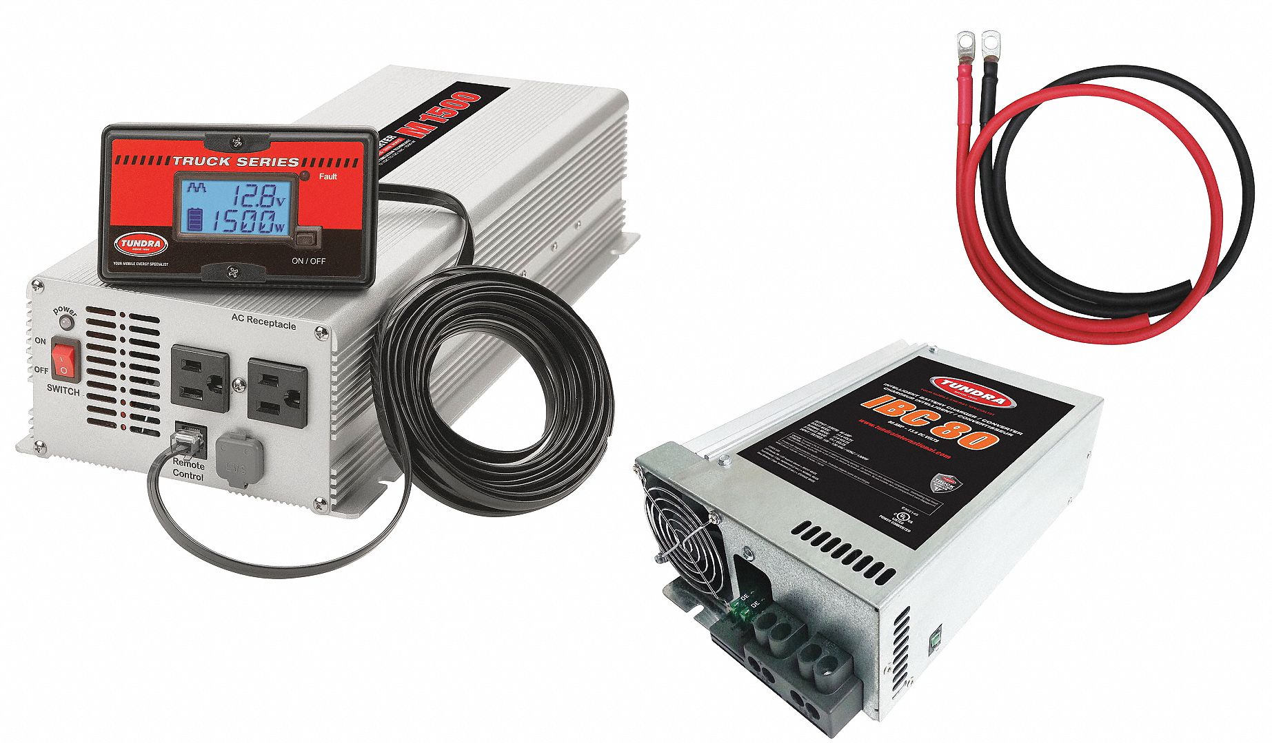 TUNDRA Battery Charger/Inverter, 80A, 1500W 45MT50ICM15280 Grainger