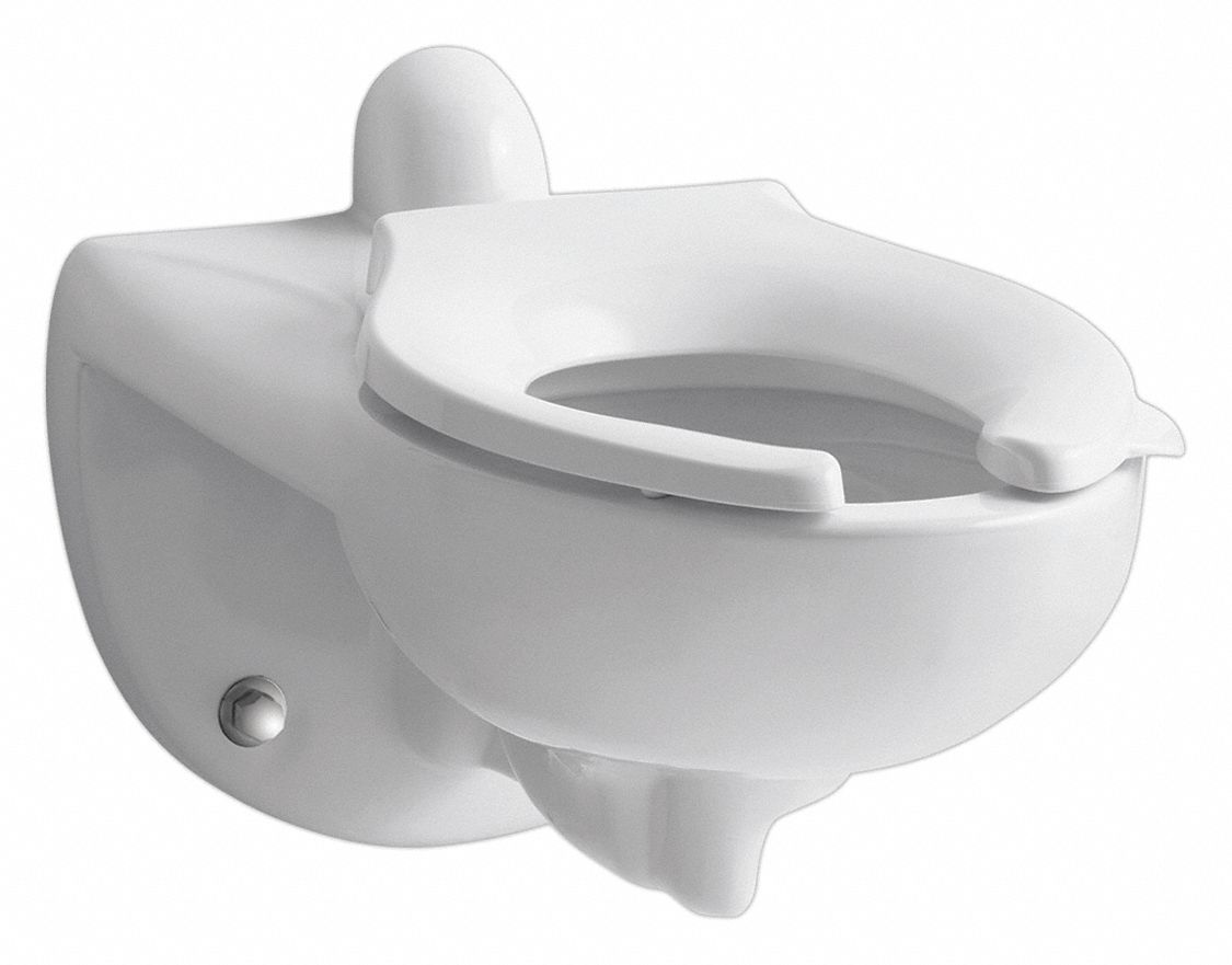 KOHLER Elongated, Wall, Flush Valve, Toilet Bowl, 1.28, 1.6 Gallons per