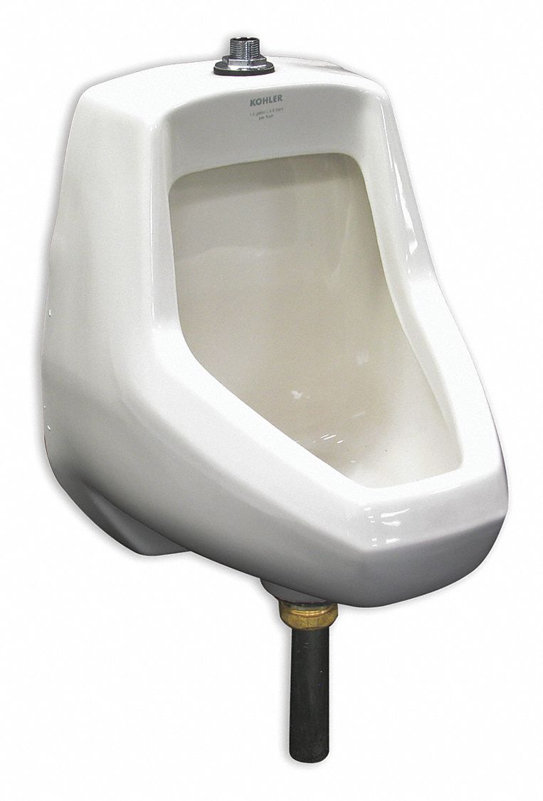 KOHLER Vitreous China, White, Washout Urinal, Wall, Top 45NC77K5024