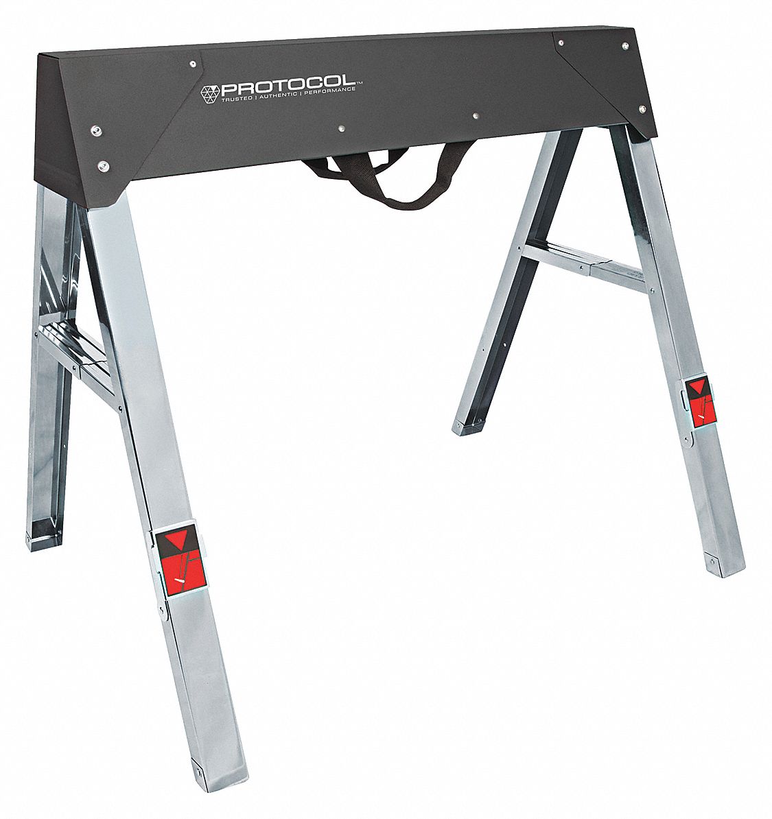 PROTOCOL Folding Sawhorse 353/64 in L X 25 in W, 30 21/64 in Sawhorse