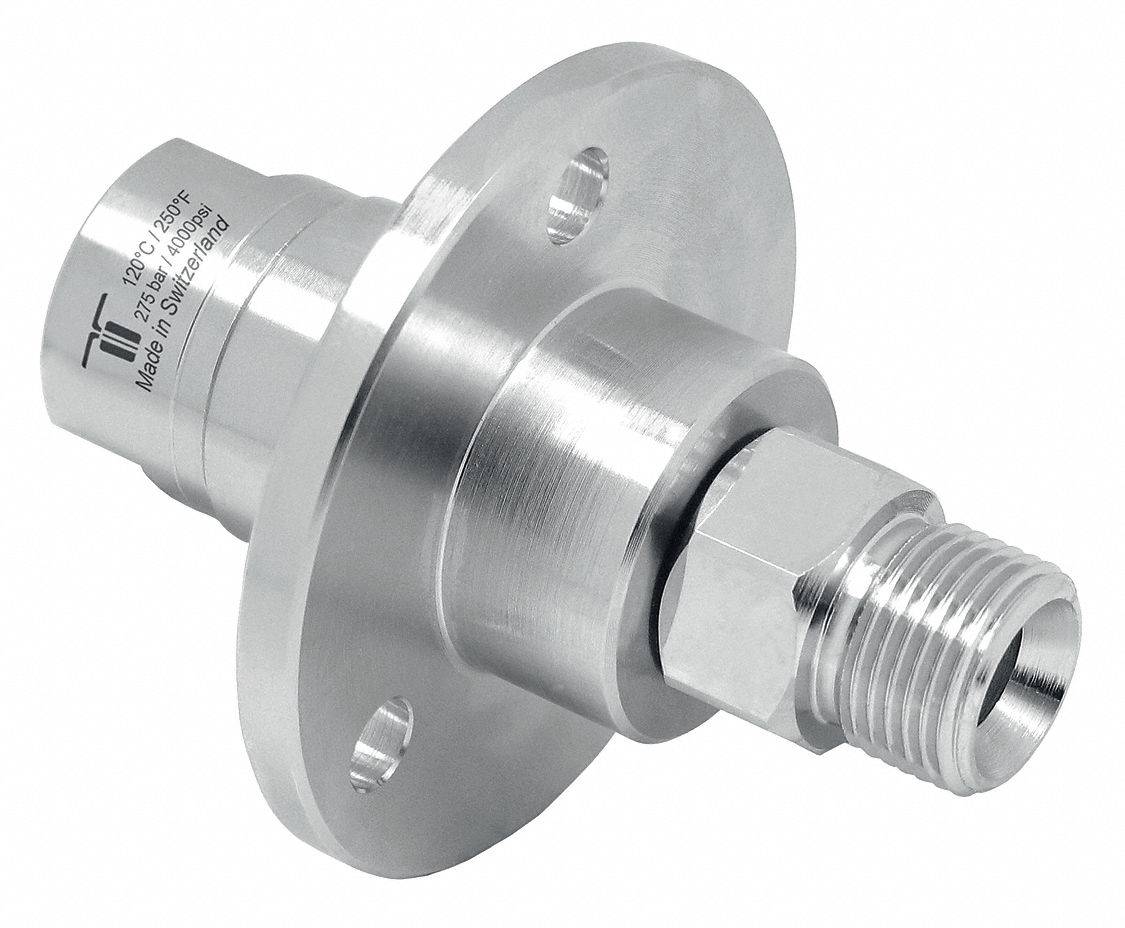 MOSMATIC Self Rotating Rotary Union, SingleFlow, Body Dia. 2.36 in