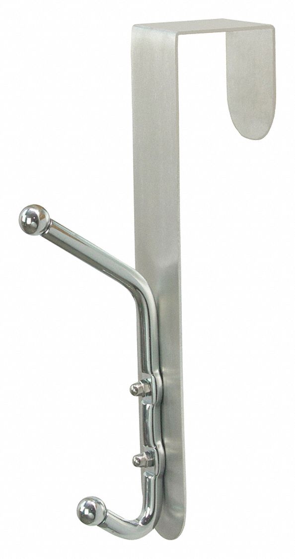 GRAINGER APPROVED Coat Rack, Wall Mount, Aluminum/Steel 45NG7045NG70