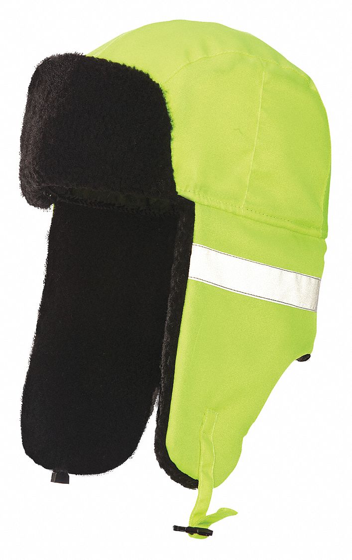TOUGH DUCK High Visibility Hat, XL, Adjustable Chin Strap Adjustment