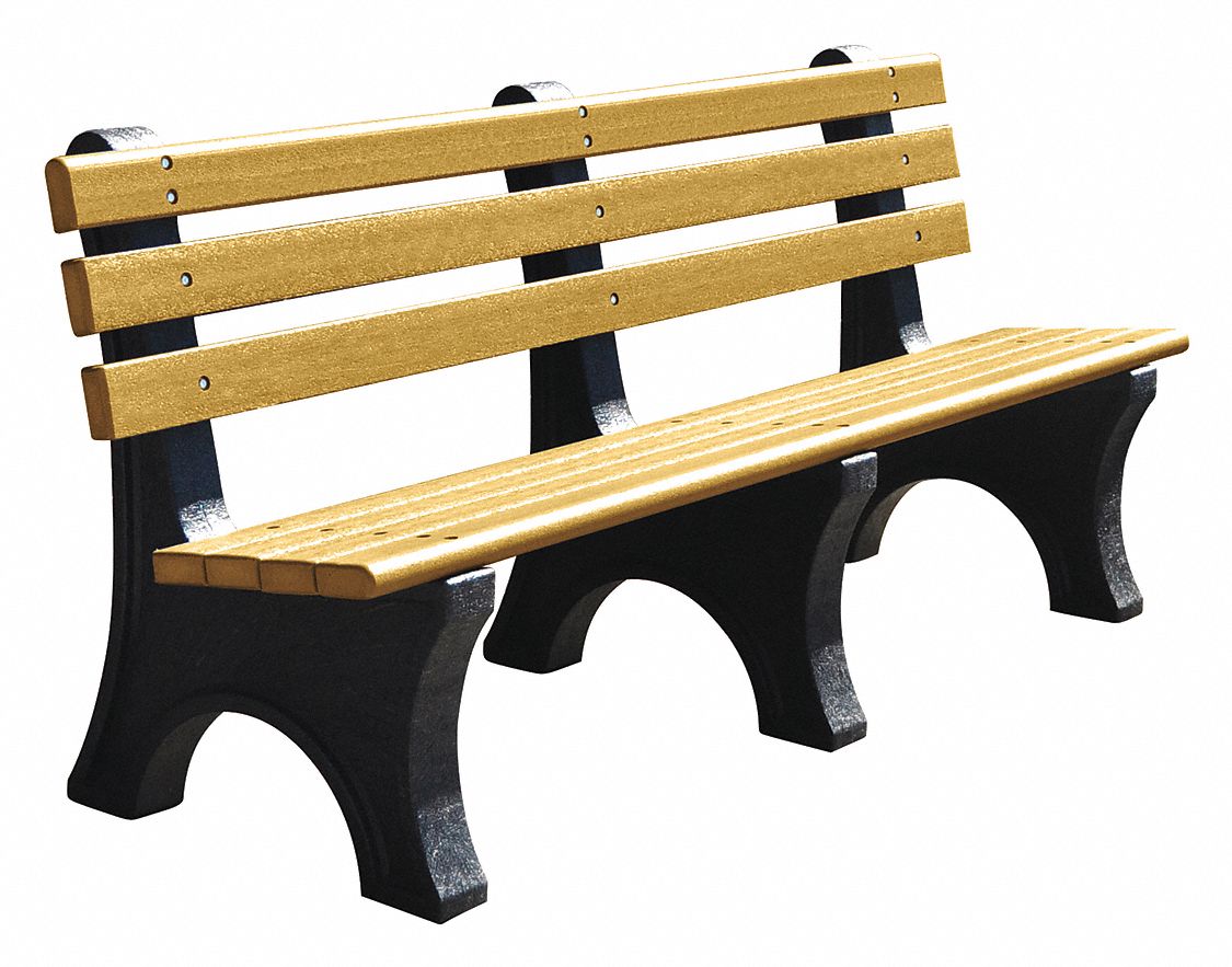ULTRASITE Wood Outdoor Bench, Woodtone - 45NP91|20-CDR6 - Grainger