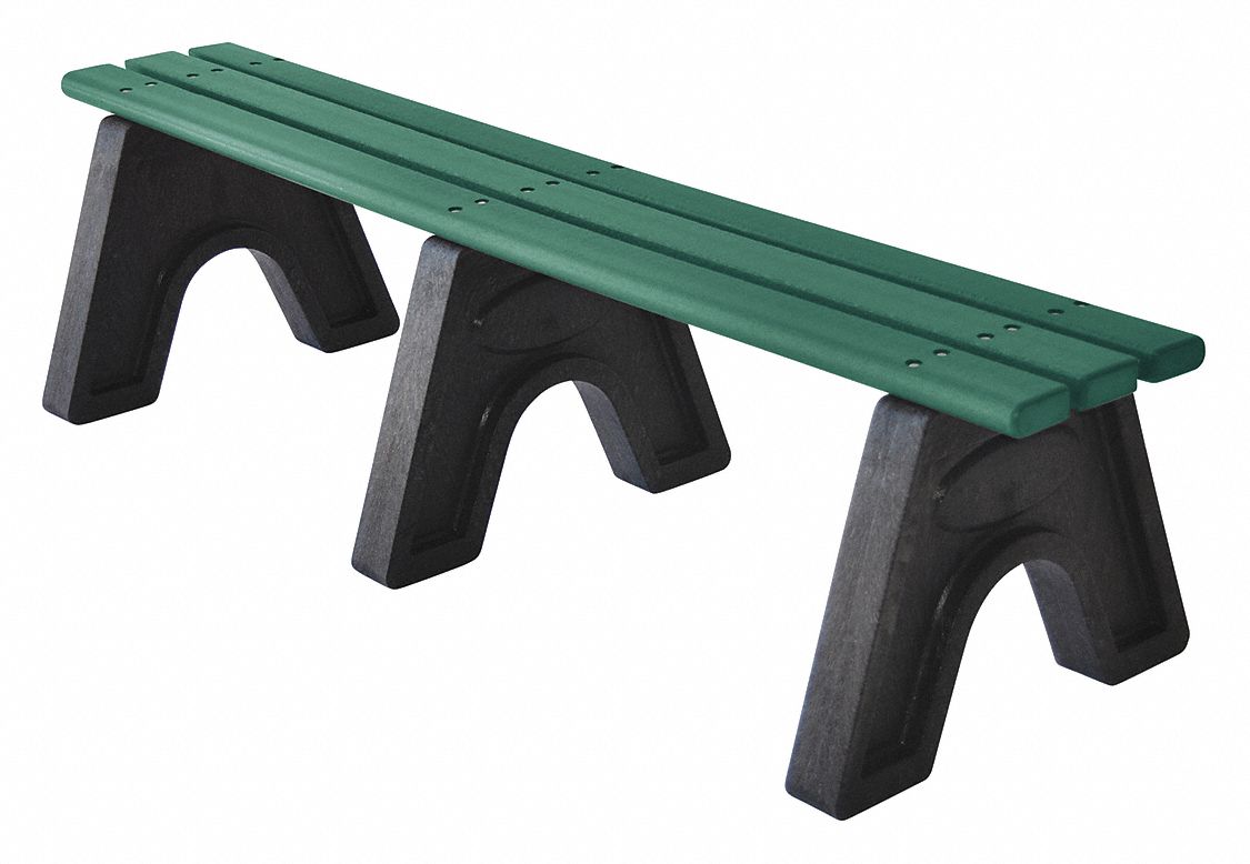 ULTRASITE, Recycled Plastic, 3,000 lb Load Rating, Outdoor Bench