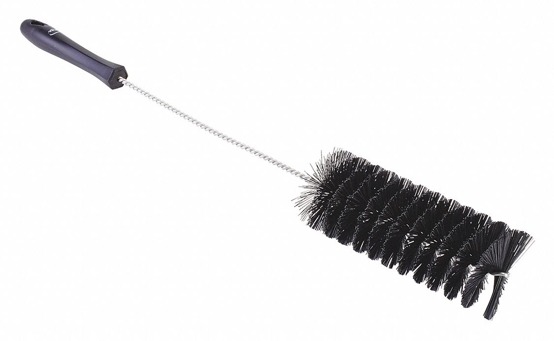 VIKAN Tube and Valve Brush Polyester Bristles, Polypropylene/Stainless Steel Handle, 6 in Brush