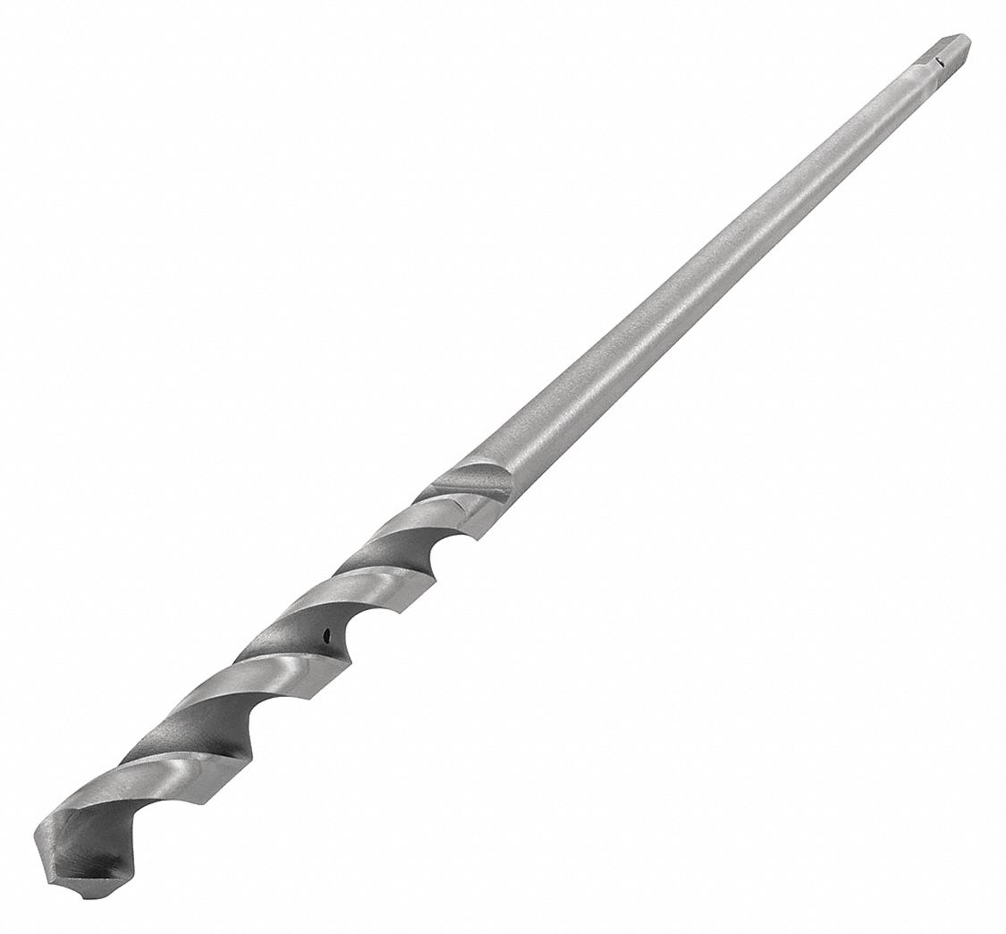 IRWIN, 3/8 in Drill Bit Size, 18 in Overall Lg, Wood Drilling Bit