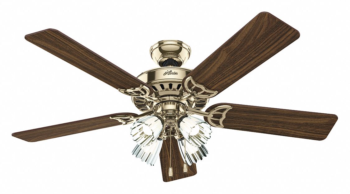 HUNTER Decorative Ceiling Fan, 52", Number of Blades 5, Number of