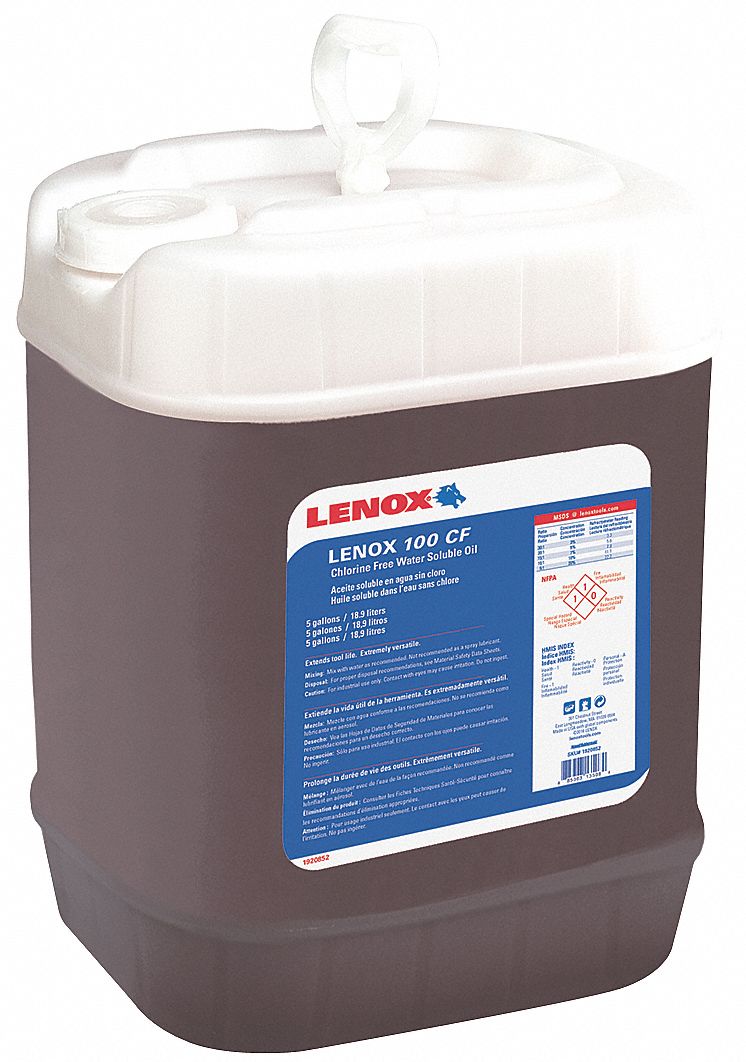 LENOX Cutting Oil, Container Size 5 gal, Pail, White 45PE581920852